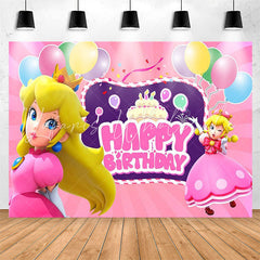 Lofaris Little Pink Dress Princess Birthday Backdrop For Girls