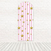 Little Stars Stripe Gentle Sky Vibe Arch Backdrop For Dreamy Shoot