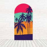 Little Sunset Golden Glow Arch Backdrop For Warm Garden Party Scene