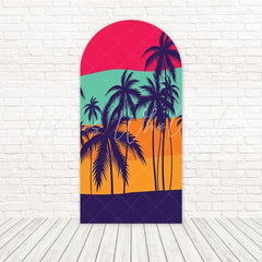 Little Sunset Golden Glow Arch Backdrop For Warm Garden Party Scene