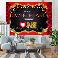 Lofaris Little Sweetheart Is Turning One Birthday Backdrop
