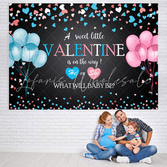 Lofaris Little Valentine Is On The Way Baby Shower Backdrop