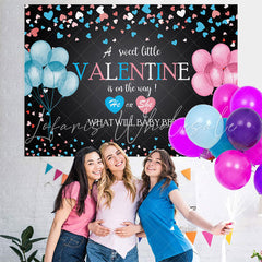 Lofaris Little Valentine Is On The Way Baby Shower Backdrop
