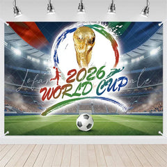(7 Day Delivery) Lofaris Dynamic Soccer Stadium Football Holiday Backdrop Party Celebration