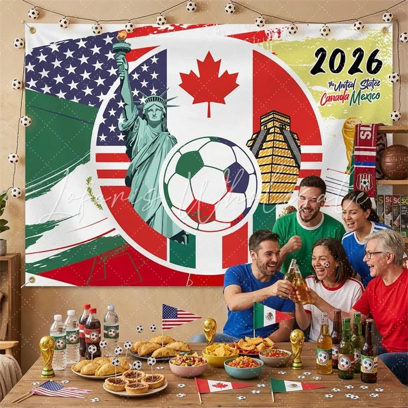 Lofaris (7 Day Delivery)Lofaris Global Sports 2026 Soccer Event Holiday Backdrop