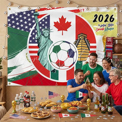 Lofaris (7 Day Delivery)Lofaris Global Sports 2026 Soccer Event Holiday Backdrop