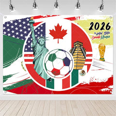 (7 Day Delivery) Lofaris Global Sports 2026 Soccer Event Holiday Backdrop