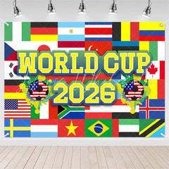 Lofaris (7 Day Delivery)Lofaris International World Cup 2026 Sport Event Backdrop for Decor