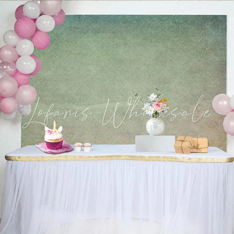 Lofaris Abstract Muted Teal and Dusky Rose Textured Backdrop Soft Gradient Fine Art Photography Background