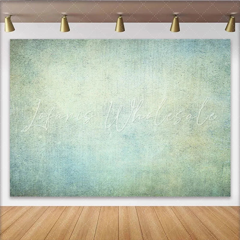 Lofaris Abstract Pale Blue and Sage Green Textured Backdrop Vintage Mottled Wall Photography Background for Portrait