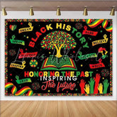 Lofaris Black History Month Backdrop Honoring The Past Inspiring The Future Photography Background African Heritage Party Decoration