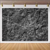 Lofaris Black Rock Wall Backdrop Slate Stone Texture Photography Background