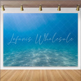 Lofaris Blue Ocean Underwater Photography Backdrop with Sandy Seabed Clear Water Background for Studio Photoshoot and Aquatic Theme