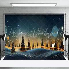 Lofaris Blur Bokeh Glitter Pine Photography Backdrop