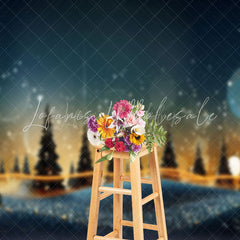 Lofaris Blur Bokeh Glitter Pine Photography Backdrop