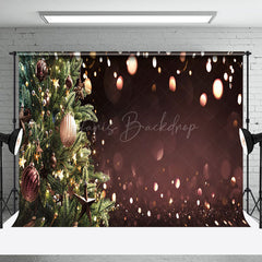 Lofaris Blur Christmas Ornaments Photo Booth Backdrop