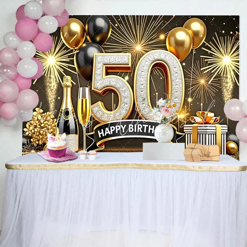 Lofaris Bohemian Pink and Gold Balloon Arch Birthday Backdrop Dusty Rose Pampas Grass Photography Background