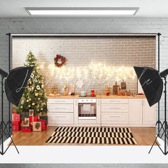Lofaris Bright Kitchen Garland Decoration Christmas Backdrop