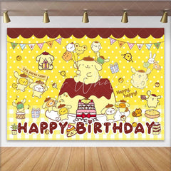 Lofaris Cartoon Dog Kawaii Balloons Party Decoration Birthday Backdrop