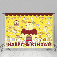 Lofaris Cartoon Dog Kawaii Balloons Party Decoration Birthday Backdrop