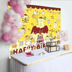 Lofaris Cartoon Dog Kawaii Balloons Party Decoration Birthday Backdrop