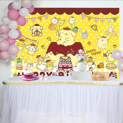 Lofaris Cartoon Dog Kawaii Balloons Party Decoration Birthday Backdrop