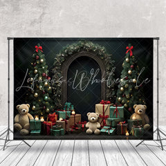 Lofaris Christmas Tree Gift Light Arch Wall Holiday Backdrop