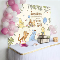 Lofaris Classic Bear Baby Shower Party Decoration Kids Birthday Backdrop