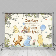 Lofaris Classic Bear Baby Shower Party Decoration Kids Birthday Backdrop
