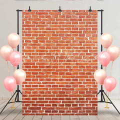 Lofaris Classic Red Brick Wall Backdrop Realistic Brick Texture for Industrial Style Portrait