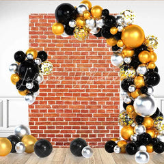 Lofaris Classic Red Brick Wall Backdrop Realistic Brick Texture for Industrial Style Portrait