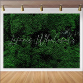 Lofaris Dark Green Moss Textured Natural Scenery Photography Backdrop Organic Forest Floor Background for Studio Photoshoot
