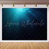Lofaris Deep Blue Underwater Photography Backdrop with Light Rays Mysterious Ocean Background for Studio Photoshoot