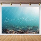 Lofaris Deep Sea Underwater World Photography Backdrop Tropical Fish and Sunbeams Ocean Floor Background