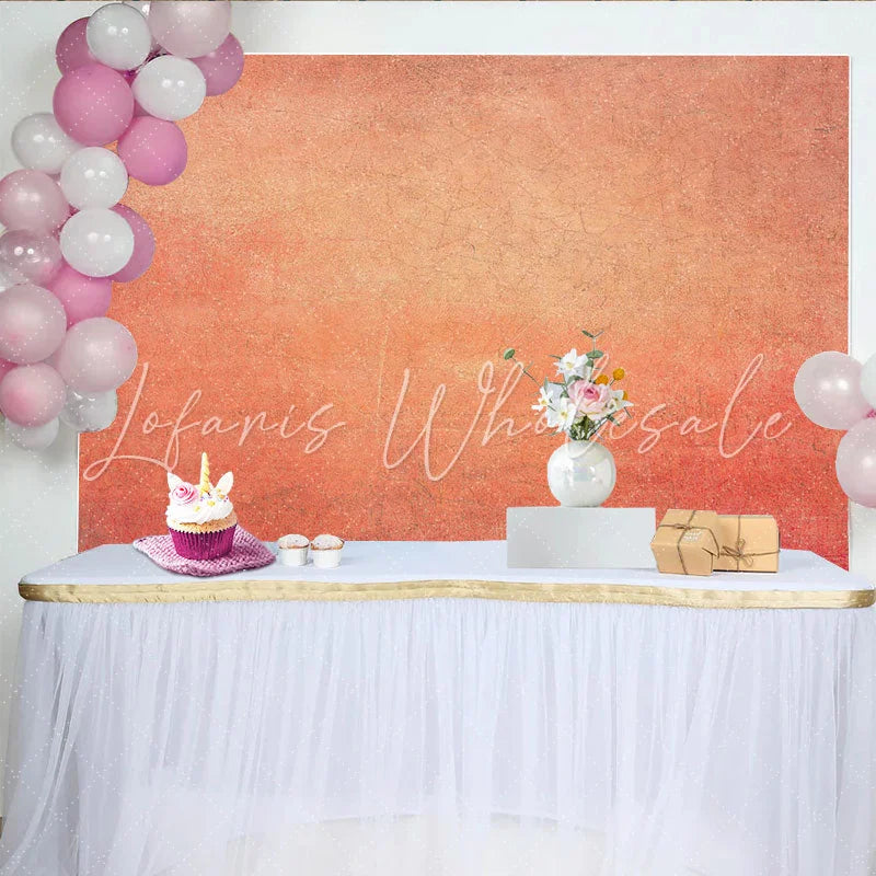 Lofaris Distressed Coral and Terracotta Textured Backdrop Abstract Grungy Orange Wall Background for Photoshoot