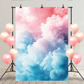 Lofaris Dreamy Pink and Blue Clouds Backdrop Fine Art Sky Texture for Fantasy Photography