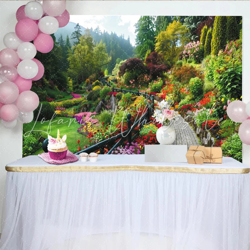Lofaris Elegant Black and Gold 50th Birthday Backdrop with Balloons Sparkling Glitter Background for Adult Party Decor Props
