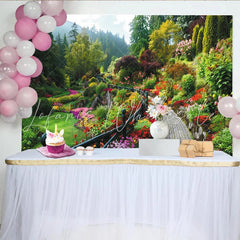 Lofaris Elegant Black and Gold 50th Birthday Backdrop with Balloons Sparkling Glitter Background for Adult Party Decor Props