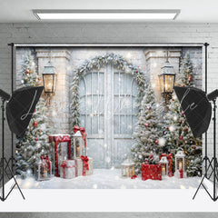 Lofaris Elegant Outdoor Scene Christmas Holiday Backdrop