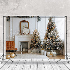 Lofaris Elegant White Wall Mirror Christmas Photo Backdrop