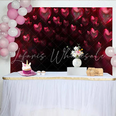 Lofaris Glowing Heart Arc Backdrop Valentine’s Day Luxury Photography Background