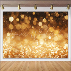Lofaris Golden Light Bokeh Backdrop Warm Festive Sparkle Photography Background