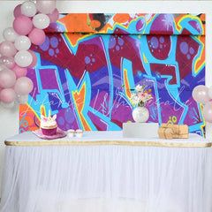 Lofaris Graffiti Wall Backdrop Colorful Street Art Hip Hop Photography Background