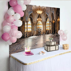 Lofaris Grand Hall Classical Architecture Photography Backdrop with Ornate Arches Elegant Studio Background for Professional Portraits