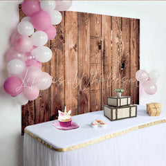 Lofaris Heart Knot Wood Backdrop Rustic Brown Timber Plank Photography Background