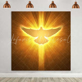 Lofaris Holy Spirit Dove Backdrop Golden Radiance and Divine Light for Easter Celebration