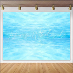 Lofaris Light Blue Abstract Water Photography Backdrop with Rippling Surface Serene Studio Background for Underwater Photoshoot