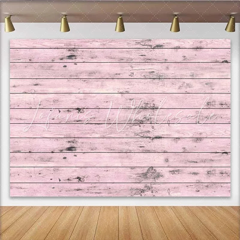 Lofaris Light Pink Weathered Wood Planks Backdrop Rustic Pastel Timber Photography Background