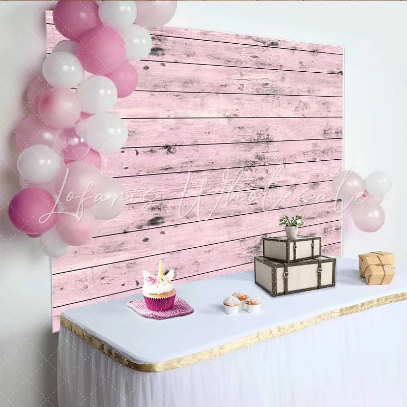 Lofaris Light Pink Weathered Wood Planks Backdrop Rustic Pastel Timber Photography Background