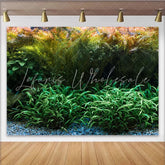 Lofaris Lush Green Aquatic Plant Photography Backdrop Natural Underwater Studio Background for Professional Photoshoot